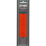 Mouline 6 Stranded Cotton Embroidery Floss, 0206 Red Orange